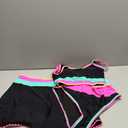 popvil High Waisted Bikini Sets for Women Tummy Control Swimsuits 3 Piece Bathing Suits Neon Swimwear with Skirt 2026,mediu