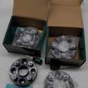 YHTAUTO 4X100mm Hub Centric Wheel Spacers 1 Inch Fits Honda Civic, Accord, Mini Cooper, Acura, Kia, Mitsubishi Model Wheel Tire Spacers w/ M12x1.5 Studs, 56.1mm Hub Bore 4 Lug 4PCS Black