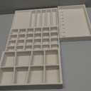 Velvet Jewelry Drawer Organizer Trays 4-Layer Stackable Jewelry Storage Inserts Set, Beige Jewelry Tray Set for Earrings, Rings, Necklaces, Bracelets with Removable Dividers for Dresser & Vanity (Compact (Tablet Size)) Beige