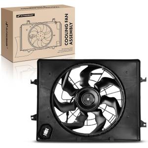 A-Premium Engine Radiator Cooling Fan Assembly Compatible with Hyundai & Kia Models - Sonata 2011-2013 2.4L, Optima 2012-2013 2.4L, Gas