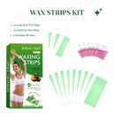 Wax Strips for Hair Removal, Waxing Kit for Women with Avocado Butter, 60 Count Face & Body Wax Strips for Bikini, Underarm, Leg, Lip & Eyebrow