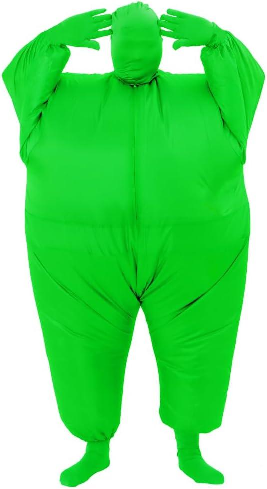 RHYTHMARTS Inflatable Costume Full Body Suit Halloween Christmas Costumes Fancy Dress Adult (Green)