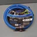 BluSeal Hot/Cold Water Rubber Garden Hose, 100% Rubber, Ultra-Light, Super Strong, 500 PSI, 50F to 190F Degrees, High Strength Polyester Braided (5/8" x 10')