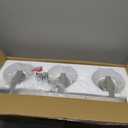 Bathroom Light Fixtures, 3-Light 22 Inch Brushed Nickel Bathroom Vanity Light, Modern Wall Sconces with Clear Glass Globe Shades, Vanity Lighting Fixtures Over Mirror, E26 Socket (Bulbs Not Included)