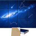 12 Pack Self-Adhesive Acoustic Wall Panels,48x36 in