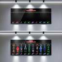 Wall Display Board for 10 Racing Car Models | Compatible with Lego F1 Speed Champions Set 66802 | Showcase 7724277251 Cars as Wall Art | Premium Black Mount for Collectors (Board Only), 12 Inches X 24 Inches X 0.5 Inches