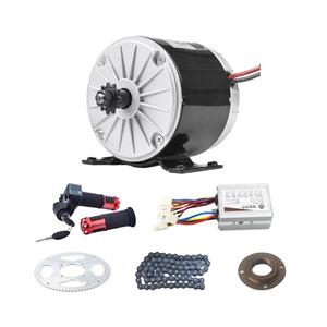 24V Brushed Electric Motor Kit 3000RPM High Speed Brush DC Motor Controller 350W Electric Bike Scooter Motor with Brushed Controller for Dirt Bike Crazy Cart Mini Motorcycle Upgrade and Conversion
