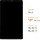 A-MIND for Samsung Galaxy Tablet A7 Lite 8.7“ SM-T220 SM-T227U Screen Replacement LCD Display Touch Screen Digitizer Assembly Glass Repair Parts (Not for SM-T225 SM-T225N)