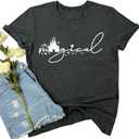 MAXTREE Women Cute Graphic Tees Summer Tee Shirts (XL)