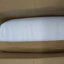 downluxe Goose Feather and Down Pillows - 2 Pack Gusseted Hotel Collection Feather Pillows Set of 2 for Back, Stomach or Side Sleepers, King Size (18"x34"x2")