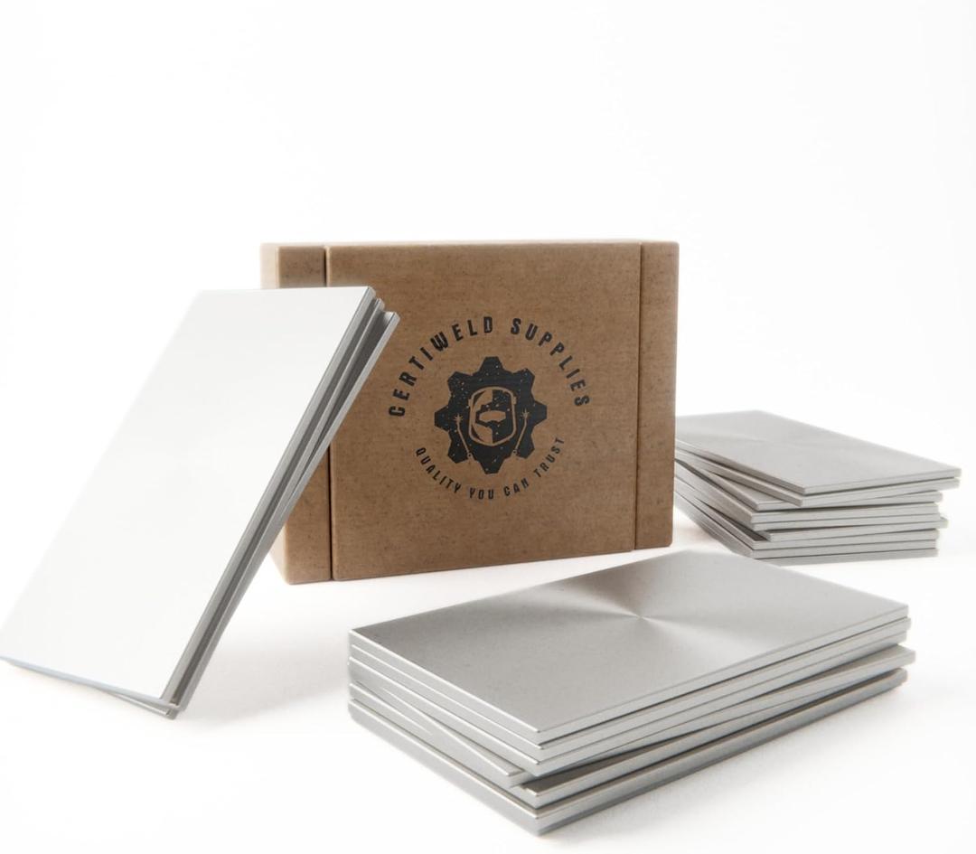 Welding Practice Kit - 304 Stainless Steel, Welding Plate 2 x 4 x1/8 Inch 20 Pack Welding Coupons,Suitable for MIG, TIG, Stick, Arc,MMA