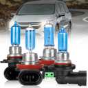 For Honda Odyssey 2011 2012 2013 2014 2015 2016-2020 Light Bulbs High Performance Halogen Headlight Bulbs 9005 High Beam+H11 Low Beam, Super Bright Front Light Car Replacement Bulb