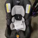 Chicco KeyFit Infant Car Seat and Base, Rear-Facing Seat for Infants 4-22 lbs., Includes Infant Head and Body Support, Compatible with Chicco Strollers, Baby Travel Gear, Encore/Black/Grey, Expires March 2032