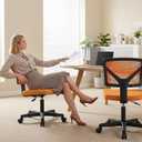 OLIXIS Armless Home Office Chair, Ergonomic Small Desk Chair, 1 Pack