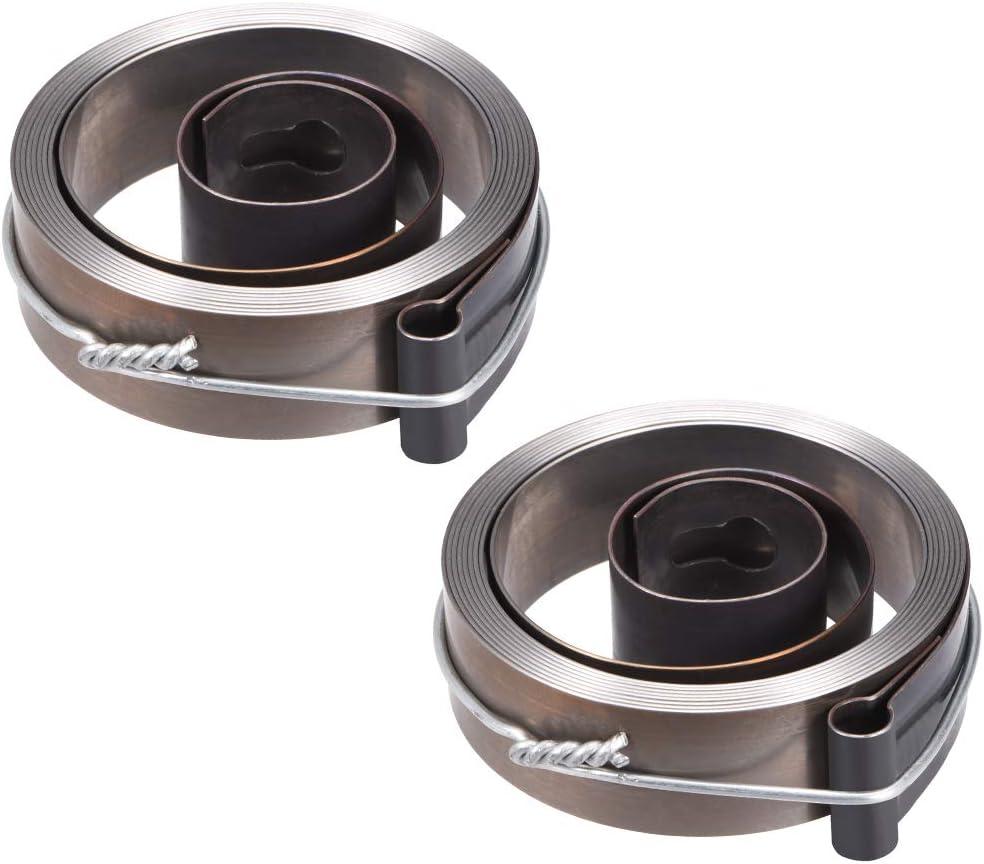 Uxcell Drill Press Spring Drill Press Quill Feed Return Coil Spring Assembly Spring Steel Chemical Blackening Finish 1800mm Expand Long 64 X 19 X 0.7mm 2 Pcs