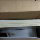 FEZIBO Standing Desk, 48 × 24 Inches Electric Height Adjustable, Sit and Stand Up, Computer Office Desk with Splice Board, White Frame/Maple TOP, 48x24