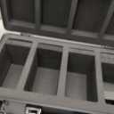 4-Row Graded Card Storage Box with Acrylic Window for PSA and BGS Display