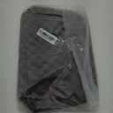 Makeup Bag, 2 Pcs Portable Leather Checkered Cosmetic Bag, Waterproof Travel Toiletry Bag for Women Gift