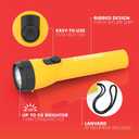 EVEREADY LED Flashlights (4-Pack), Bright Flashlights for Emergencies and Camping Gear, Flash Light with AA Batteries Included, Blue/Yellow (4-Pack)