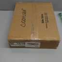 GOYLSER C-Shaped Tables Small Swivel End Table, Height Adjustable Side Tables Living Room, Rotating Snack Couch Wooden Tv Trays for Eating On Couch, Rustic Brown