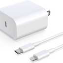DABUSTAR for iPhone Fast Charger, 33W USB C PD Wall Charger Block Plug with[MFi Certified]6ft Type C to Lightning Cable Quick Charging Data Sync Cord for iPhone14 13 12 11 Pro Max Mini Xs Xr iPad Air
