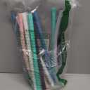 Senneny Set of 12 Silicone Drinking Straws for 30oz and 20oz - Reusable Silicone Straws BPA Free Extra Long with Cleaning Brushes- 12 Straight- 8mm diameter