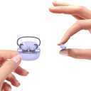 T10 Mini Invisible Wireless Bluetooth Earbuds for Small Ears, Purple, 5.4 Version, 24Hrs Battery Life, IPX5 Waterproof, Comfortable for Sleeping & Work