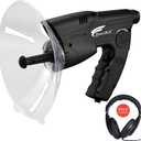 HAUSBELL Parabolic Listening Device for Kids  Bionic Ear Electronic Nature Explorer, 8x Monocular, Adjustable Volume, Includes Headphone, Fun Outdoor Nature Sound Observation Tool, Ideal for Ages 5-9 (Black-headphone Included)