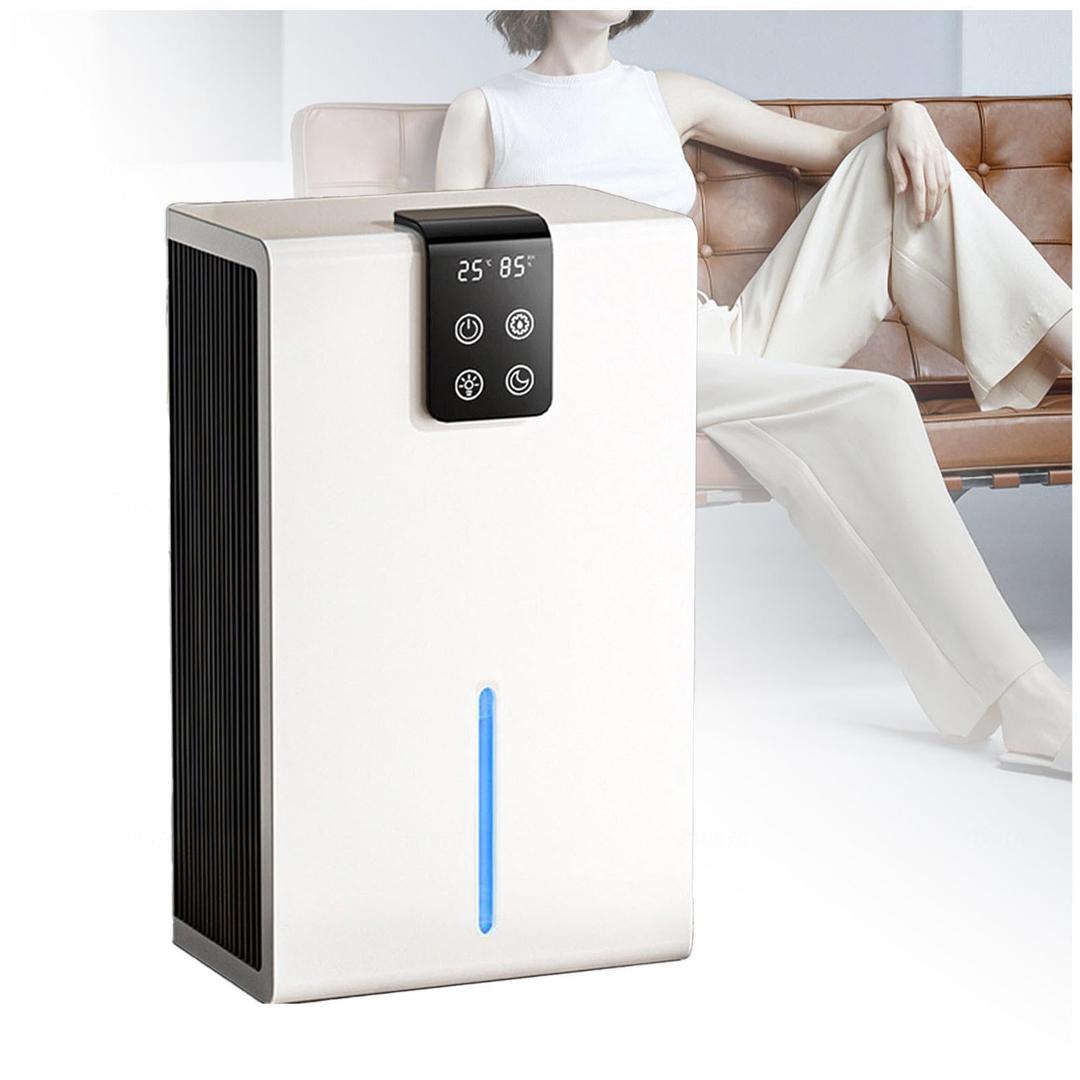 Dehumidifiers for Bathroom 2600ml, Dehumidifiers for Basements Auto Shut Off with 7 Colors LED Light, Dehumidifier for Basements for Home, Kitchen, Bedroom, Caravan