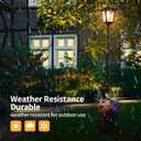 59" Solar Lamp Post with Planter 2-in-1, Solar Post Lights Outdoor Waterproof, Dusk to dawn Warm Yellow Lights, Outdoor Planter for Real or Fake Flowers, Solar Lights for Lawn, Patio, Front/Back Door