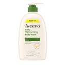 Aveeno Daily Moisturizing Body Wash for Dry & Sensitive Skin + Prebiotic Oat, Body Wash Gently Cleanses & Nourishes Dry Skin, Lightly Scented, Value Size, 33 fl. oz