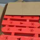 Christmas Fence Decoration, 24 Red Plastic Pieces for Tree Gate, Miniature Home Garden Fence Edge, Picket Garden Border, Home Picket Decoration