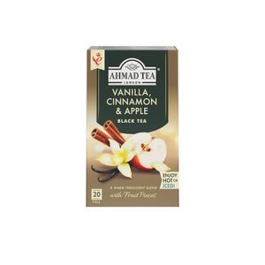 Ahmad Tea Vanilla, Cinnamon, Apple 20 Count (Pack of 1) Expiry: 11/25/2028