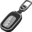 for Honda Key Fob Cover with Keychain,Metal Shell Soft TPU Full Protection Key Case for Honda 2022 2023 2024 2025 Accord Civic HR-V CR-V Pilot Sport SI EX EX-L Touring Smart Remote Key Protector