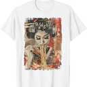 Japanese Ramen Noodles Otaku Y2K Fashion Kawaii Manga Anime T-Shirt L