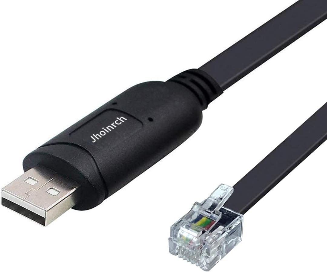 USB to RJ11/12 6P4C RS232 Serial Cable Adapter with FT232RNL Chip for APC PDU UPS 940-0144 BMS Battery
