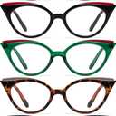 Eyekepper 5-pack Cat Eye Reading Glasses Cute Reader for Women 2.0