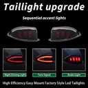 NOKINS for Club Car Precedent LED Light Kit, Golf Cart Deluxe Headlight,Low/High Beam Adjustment,QC3.0 USB Charging,Scanning Turn Signal Tail Light,20A DC Converter