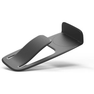 Spring - Door Stopper, Door Holder and Damper - Double Protection Against Doors Closing and slamming, Floor mounting (Black)