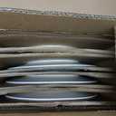 KINGSTONE 24Pcs Vintage Relief White Bone China Set, Service for 8