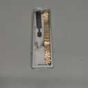 Stainless Steel Watch Band Straight & Curved End 14mm 16mm 18mm 19mm 20mm 21mm 22mm 23mm 24mm Premium Polished Metal Watch Band Bracelet Universal Smartwatch Replacement Strap Men Women (Rose Gold)