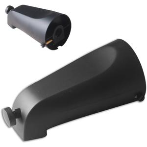 Mixet Slip on Diverter Tub Spout Fit 5/8 OD Pipe (1/2" Nominal), 5-1/2" Long (1-1/2" Minimum to 2-1/2" Maximum), Easy to Install, Matte Black