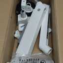 monTEK Single Monitor Arm with USB for Max 45 Inch Ultrawide Screens Adjustable Monitor Desk Mount Holds 35 Lbs Cable Management with C Clamp/Grommet Desk Mount, VESA 75/100mm, MA1007UCWH (White)