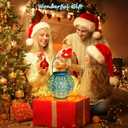 Go2garden Big Solar Outdoor Lanterns Waterproof, Gifts for Dad Mom Garden Yard Decor Lights for Patio,Balcony Party Ornaments, Birthday Mothers Day Gifts for Wife Grandma (1 Pack, Teal Blue)