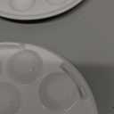 Okllen 4 Pack Ceramic Escargot Plates with 12 Holes and Handles, 9 Inch Seafood Snail Dish Footed Plates White Escargot Baking Dish Server for Home, Kitchen, Restaurant, Hotel, BBQ