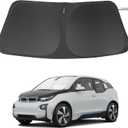 Windshield Sun Shade Custom Fit for 2014-2022 BMW i3 Accessories Foldable Sunshade Sun Blocker Protect Car from Sun Rays & Heat Damage Keep Car Cooler