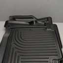 Husky Liners Weatherbeater Floor Mats | Fits 2007-2011 Toyota Tundra, CREWMAX & Double CAB ONLY (Footwell Coverage) | Front & 2nd Row, 3-pc Black - 98581