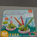 Aliex 3 in 1 Dinosaur Musical Jumping, Toss Ring and Stomping Launch Rocket Launcher, Indoor & Outdoor Sports Toys with Remote Control for Kids Ages 3-8 4-6,Active Outside Toy Gift for Boys and Girls (Large)