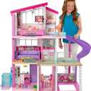 Barbie DreamHouse, Doll House Playset with 70+ Accessories Including Transforming Furniture, Elevator, Slide, Lights & Sounds
