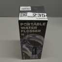 Water Flosser for Teeth Cleaning and Flossing, 5 Modes Rechargeable Cordless Oral Irrigator 320ml Water Tank Teeth Cleaner, IPX7 Waterproof Portable Electric Dentel Flossers for Home and Travel,Black